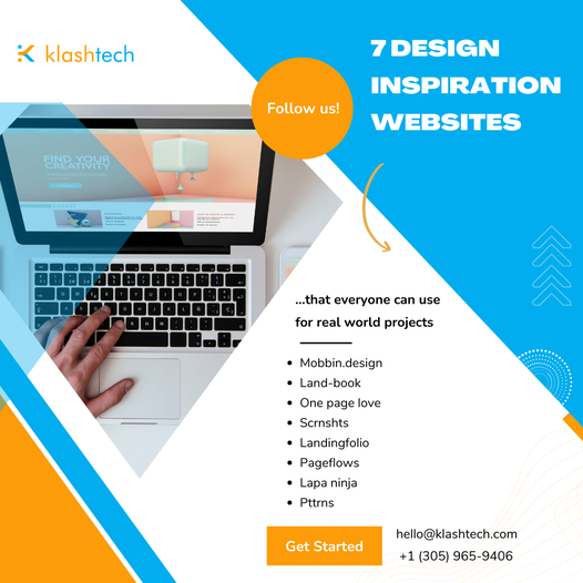 News & Insights - 7 Design Inspiration Websites - Web Design Miami Klashtech