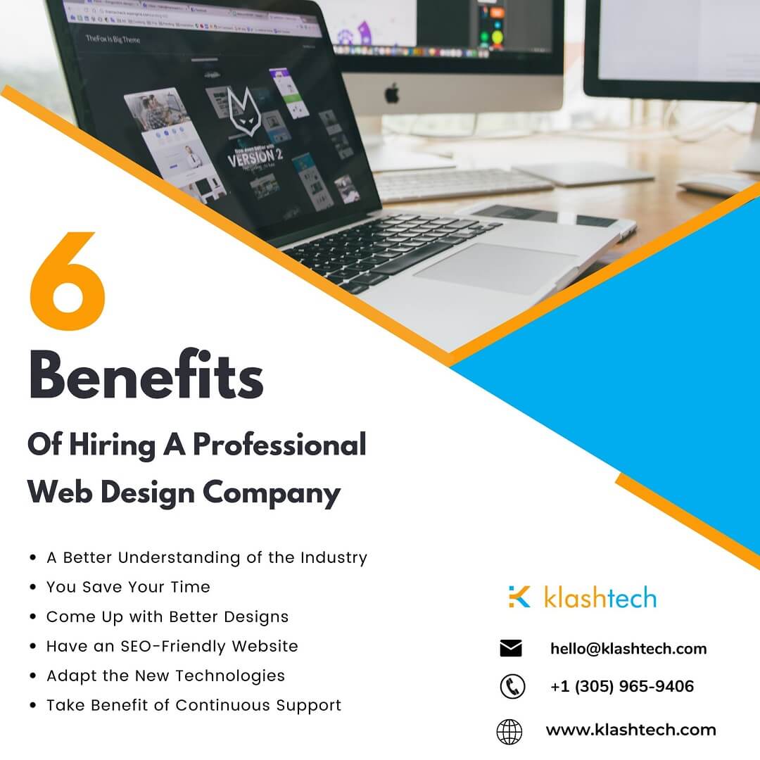 Blog - 6 Benefits of Hiring a Professional Web Design Company - Web Design & Development Company - Klashtech Digital Agency