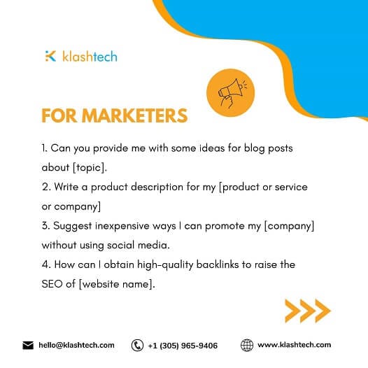 Web Design & Development Company - Klashtech Digital Agency Blog - ChatGPT Prompts for Designers Marketers and Developers - Web Design & Development Company - Klashtech Digital Agency