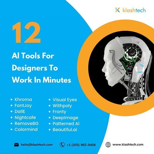 Blog - 12 AI Tools for Designers to Work in Minutes - Web Design & Development Company - Klashtech Digital Agency