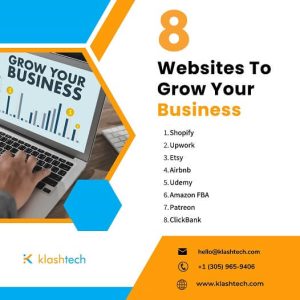 Blog - 8 Websites to Grow your Business - Web Design & Development Company - Klashtech Digital Agency