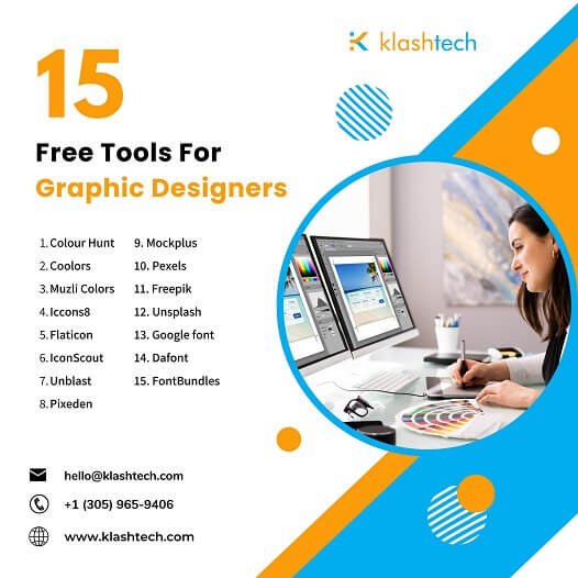 Blog - 15 Free Tools for Graphic Designers - Web Design & Development Company - Klashtech Digital Agency