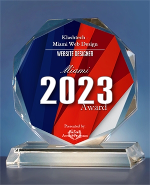 Press - Klashtech Receives 2023 Miami Award in Web Design by Miami Award Program - Web Design & Development Agency - Miami | Austin - Klashtech