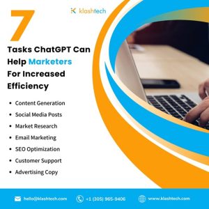 Blog - 7 Tasks ChatGPT can Help Marketers for Increased Efficiency - Web Design & Development Company - Klashtech Digital Agency
