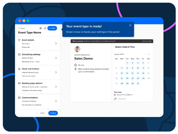 Calendly Scheduling Event