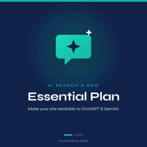 Essential Plan AI search & GEO - Web Design & Development Company - Klashtech Digital Agency