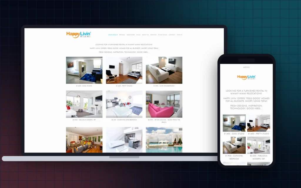 Web Design & Development Company - Klashtech Digital Agency happy living miami - Web Design & Development Company - Klashtech Digital Agency