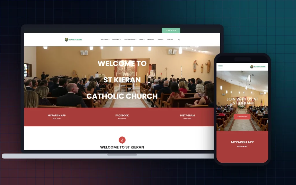 st kieran catholic church - Web Design & Development Company - Klashtech Digital Agency